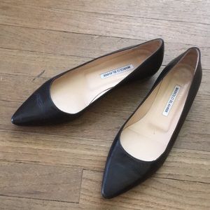 Manolo Blahnik pointed toe ballet flats